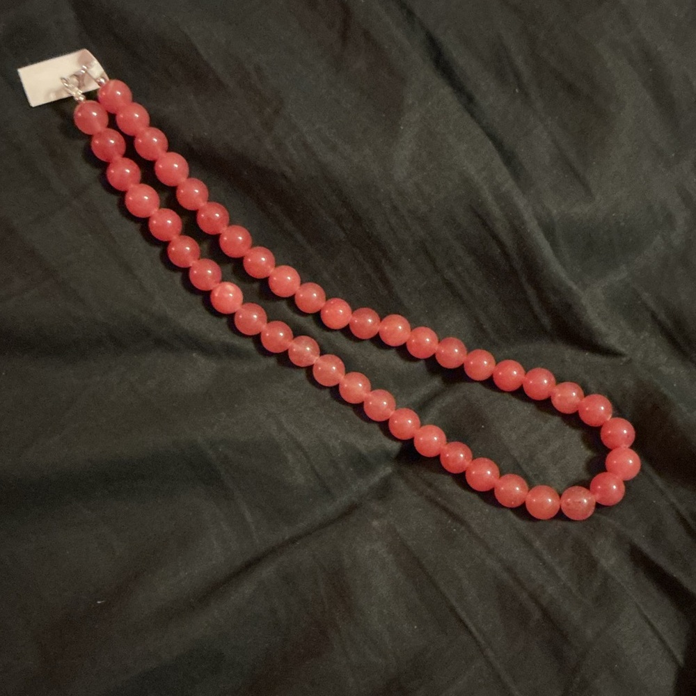 Pink Quartz Beaded Necklace 310.50 ctw- 18 in